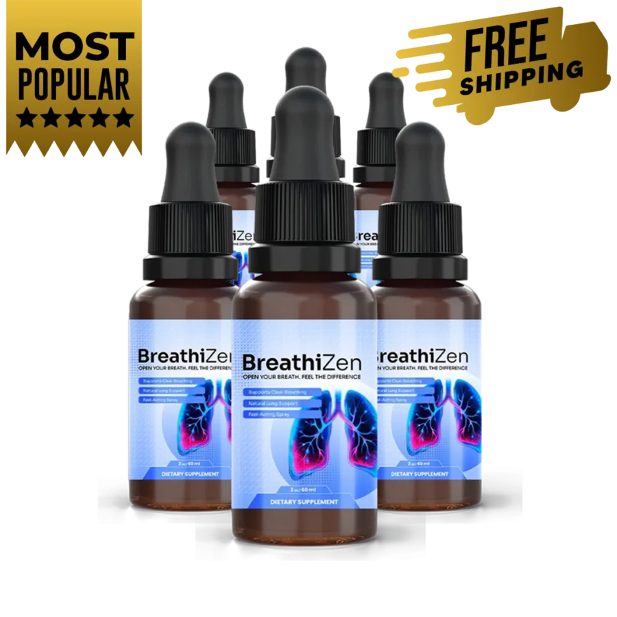Six bottles of BreathiZen — most popular package