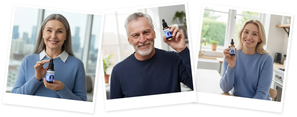 Customers holding their BreathiZen bottles